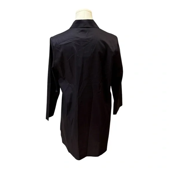 NWT - Harshman Chares Black Pleated Button-Down Blouse Size XS - Picture 5 of 7